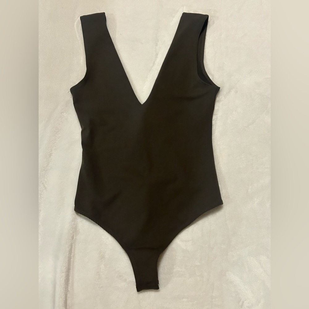 FREE PEOPLE Olive green BODYSUIT NWT
